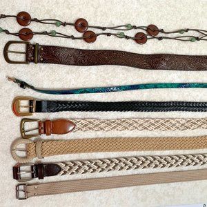Belts - sold as a lot - see description